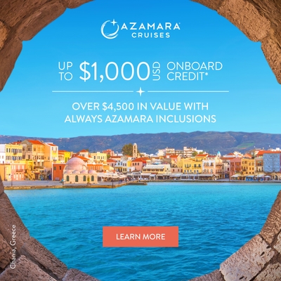 Get Onboard Credit with Azamara Cruises