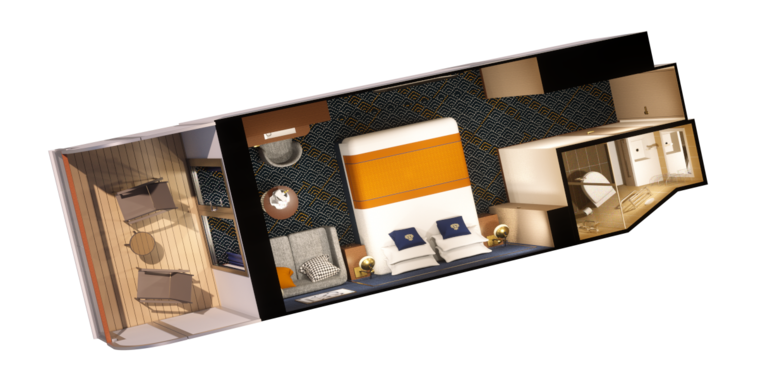 MyCruise Cunard Queen-Anne Kahytter Balkon A1,A23