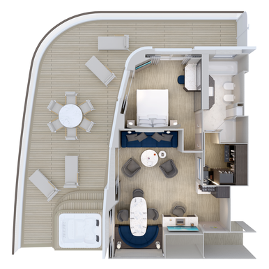 MyCruise Explora-Journeys Explora-III Kahytter Suite SR6