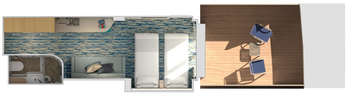 MyCruise Carnival Jubilee Kahytter Balkon 8L2