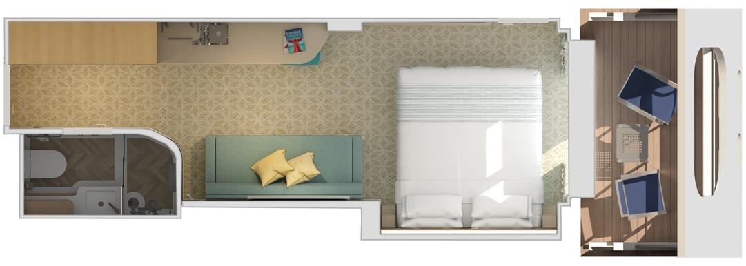 MyCruise Carnival Jubilee Kahytter Balkon 7S3