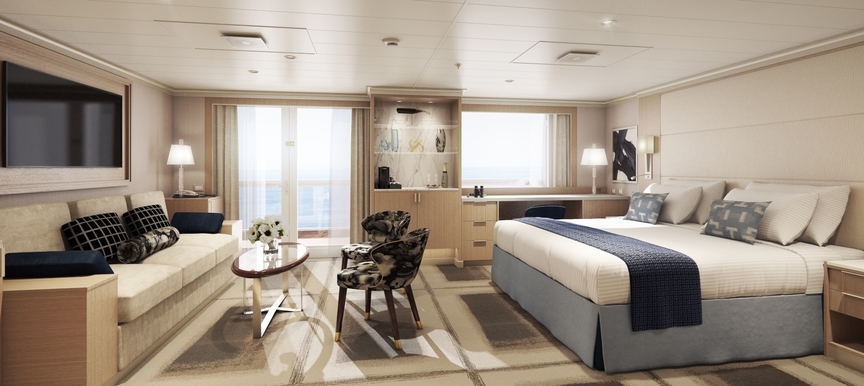 MyCruise Holland-America-Line Rotterdam Kahytter Suite SX1