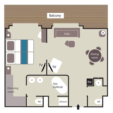 MyCruise Ponant Le-Lyrial Kahytter Suite GDS2