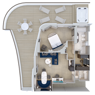 MyCruise Explora-Journeys Explora-III Kahytter Suite CR6