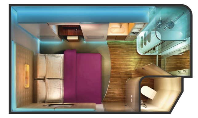 MyCruise Norwegian-Cruise-Line Pride-of-America Kahytter Indvendig T12