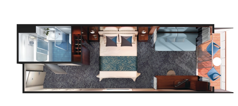 MyCruise Norwegian-Cruise-Line Gem Kahytter Balkon MA2