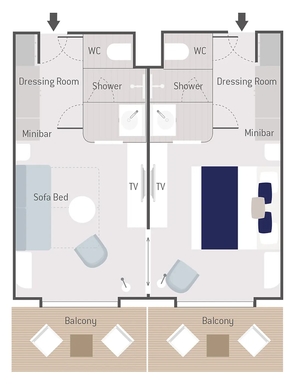 MyCruise Ponant Le-Bougainville Kahytter Suite PS5,PS64