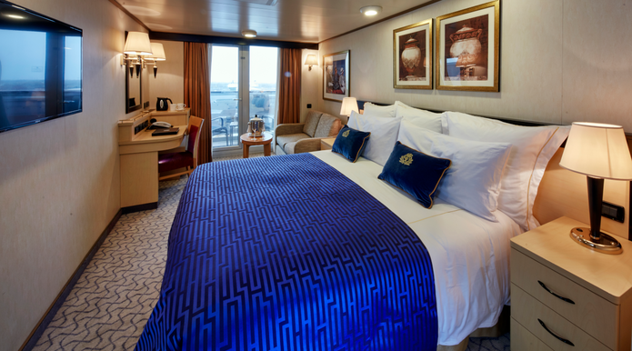 MyCruise Cunard Queen-Elizabeth Kahytter Balkon CA,CB1