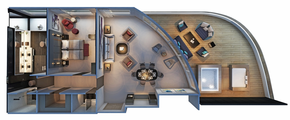 MyCruise Scenic Scenic-Eclipse Kahytter Suite OP6