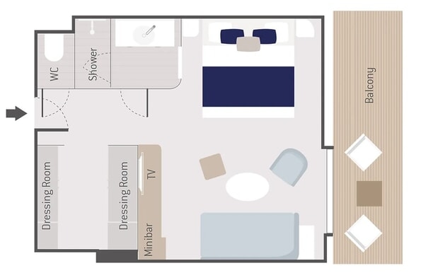 MyCruise Ponant Le-Bougainville Kahytter Suite PV5,PV63