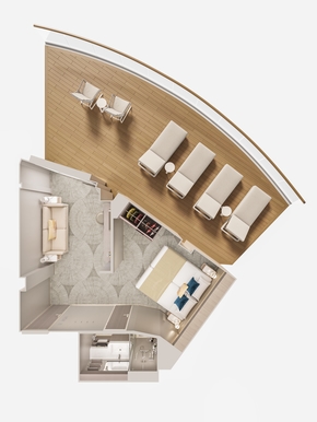 MyCruise Norwegian-Cruise-Line Prima Kahytter Suite SH3