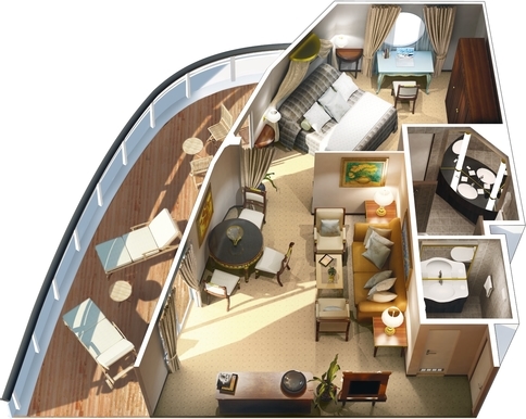 MyCruise Oceania-Cruises Oceania-Insignia Kahytter Suite VS6