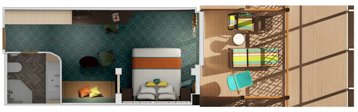 MyCruise Carnival Jubilee Kahytter Suite HS3