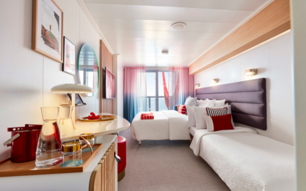 MyCruise Virgin-Voyages Scarlet-Lady Kahytter Balkon TX1