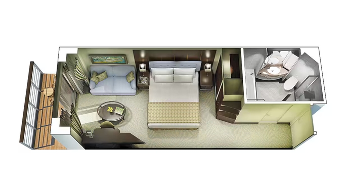 MyCruise Oceania-Cruises Oceania-Marina Kahytter Balkon A1,A2,A3,A43