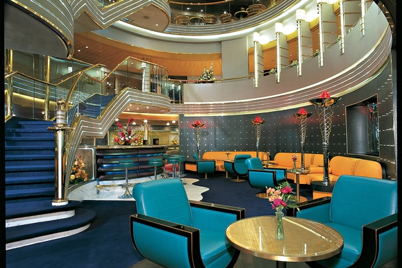 MyCruise Holland-America-Line Zuiderdam Offentlige-arealer Barer-lounger-atrium1