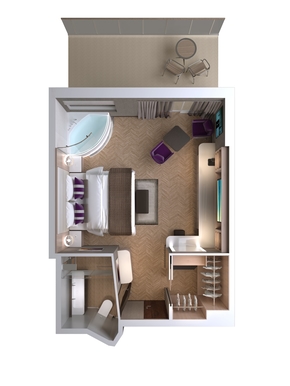 MyCruise Norwegian-Cruise-Line Encore kahytter Suite HI2