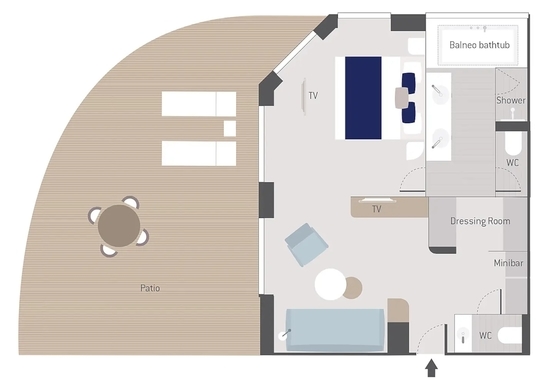 MyCruise Ponant Le-Bougainville Kahytter Suite GD65