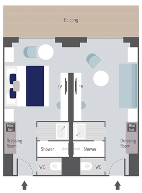 MyCruise Ponant Le-Commandant-Charcot Kahytter Suite PS7,PS84