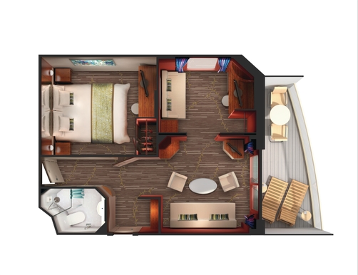 MyCruise Norwegian-Cruise-Line Pride-of-America Kahytter Suite SG2