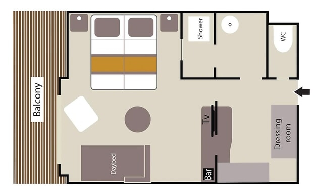 MyCruise Ponant L-Austral Kahytter Suite DS66