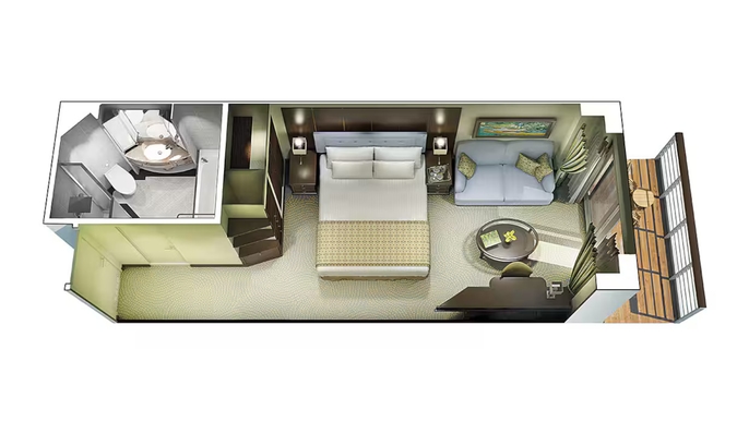 MyCruise Oceania-Cruises Oceania-Marina Kahytter Balkon B1,B2,B3,B43