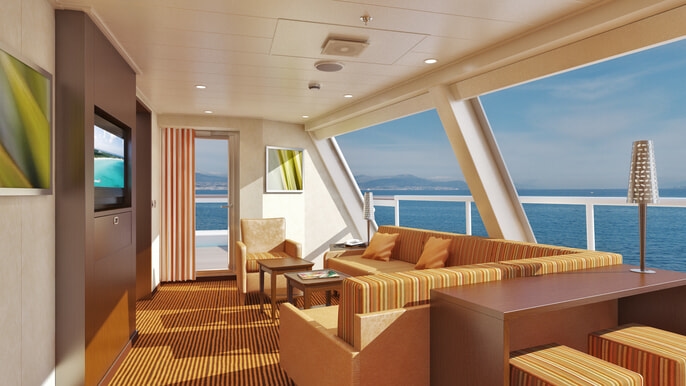 MyCruise Carnival Radiance Kahytter Suite CS2