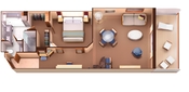 MyCruise Seabourn-Cruise-Line Seabourn-Ovation Kahytter Suite PS 3