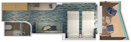 MyCruise Carnival Celebration Kahytter Balkon 8J,8K3