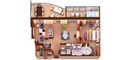 MyCruise Seabourn-Cruise-Line Seabourn-Ovation Kahytter Suite WG 5