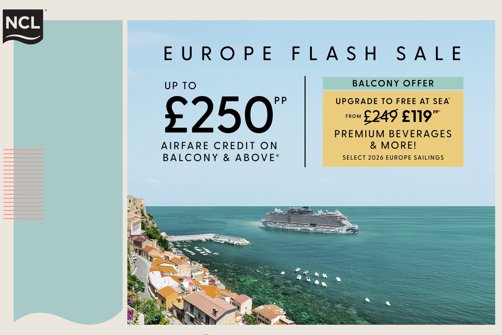 Book your Fly&Cruise holiday here