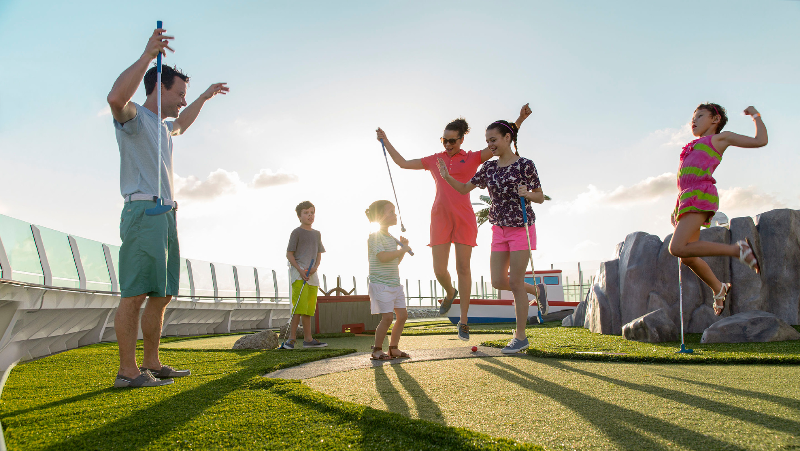 Minigolf på krydstogtskib